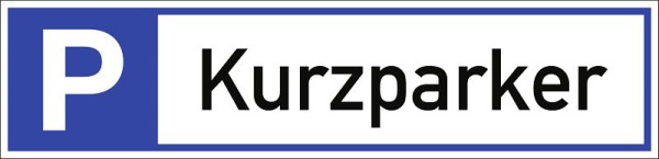 Moedel Parkplatzreservierer Kurzparker, Aluminium, 460x110 mm, 108108