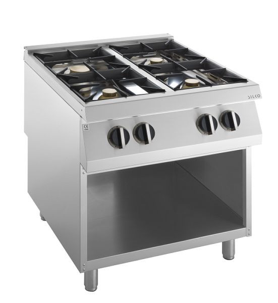 KBS Gas-Kochfläche 4 Brenner 27 kW, offener Unterbau, 10521403