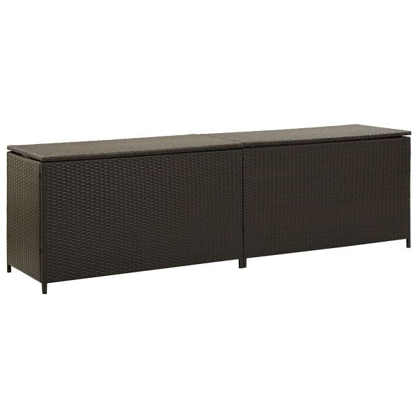vidaXL Gartenbox Poly Rattan 200x50x60 cm Braun, 46475