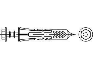 ART 88690 FISCHER-Dübel DUOPOWER 10 x 50 S VE=S (25 Stück)