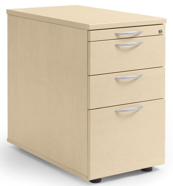 Deskin Standcontainer MULTI M, Ahorndekor, B 435 x H 720 x T 800 mm, 2 Schübe, 290695