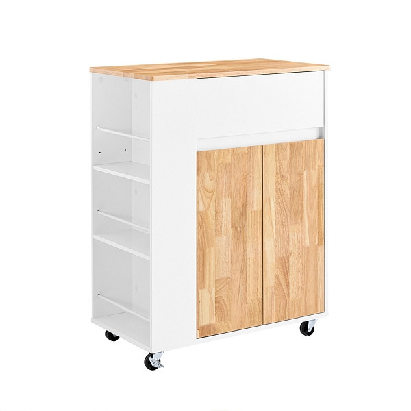 SoBuy Küchenwagen mit einer Schublade Holzfarbe 70x40x90 cm, Funktional, FKW132-WN