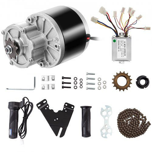 VEVOR 24V 250W Getriebemotor Untersetzung Elektrischer Bürstenmotor 2700 U, ZLDJJSYS24V250WT1V9