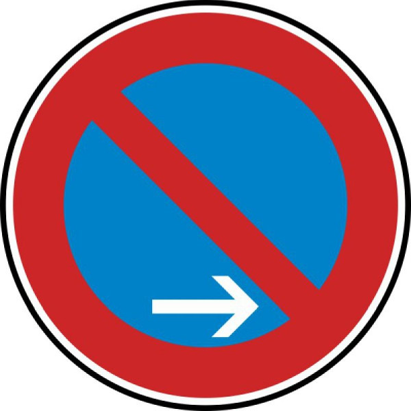 Stein HGS Eingeschränktes Haltverbot Ende (Rechtsaufstellung) Nr. 286-20, 420 mm / RA1 / Flachform 3 mm, 286-20-113