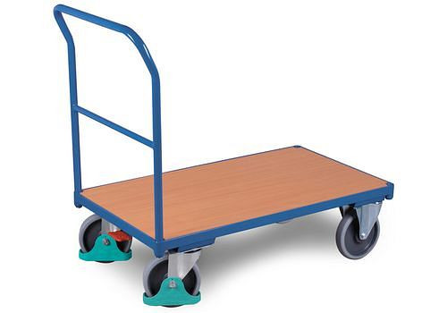 DENIOS Schiebebügelwagen DENIOS classic-line aus Stahl, 1030 x 600 mm, Tragkraft 500 kg, 258214