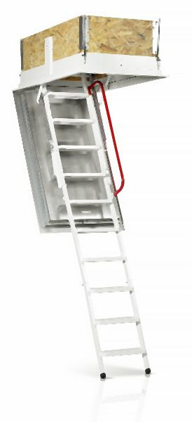 Wippro Isotec Dachbodentreppe LUXE, Rohbauöffnung: 120x60 cm, 17292