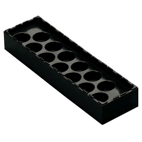 Bedrunka+Hirth Schubladeneinteilung Aqurado, Für 13 x Spannzangen ER40, Maße in mm (BxTxH): 336 x 96 x 48, 03.AQ-2122