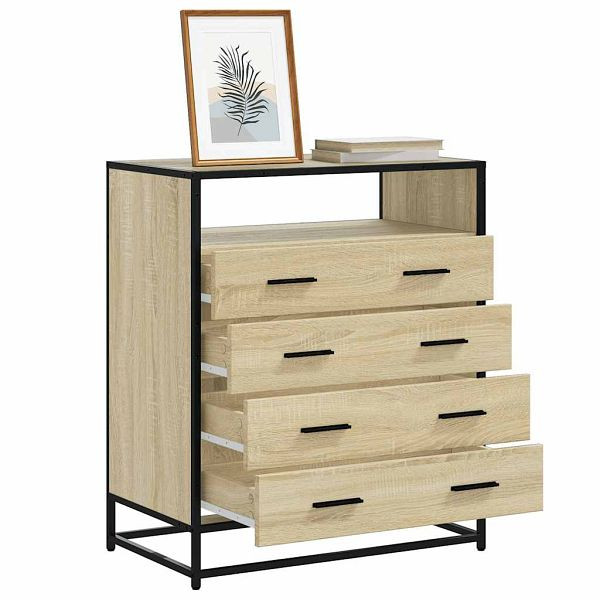 vidaXL Schubladenschrank Sonoma-Eiche 70x41x83,5 cm Holzwerkstoff, 849090