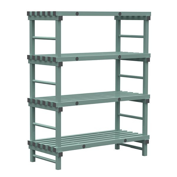 REA Euro-Regal 1400x600x1750mm, 4 Ständer mit 450mm Abstand, 308.162