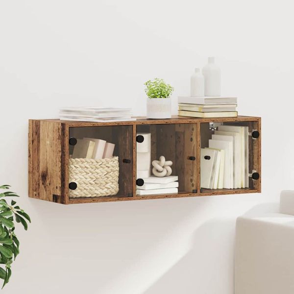 vidaXL Wandschrank Wandmontiert Altholz 102 x 37 x 35 cm Holzwerkstoff, 882919
