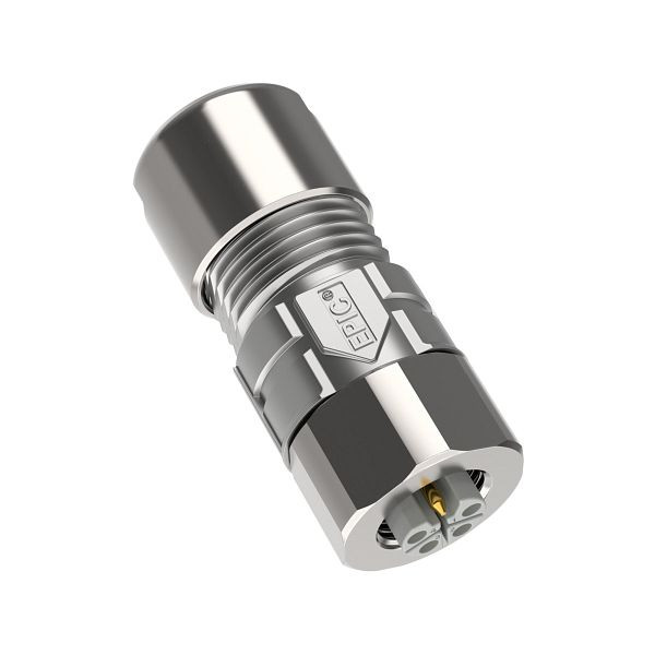 LAPP Rundsteckverbinder EPIC® POWER M12L D6 4+FE 6,5-10,5, VE: 20 Stück, 44423172