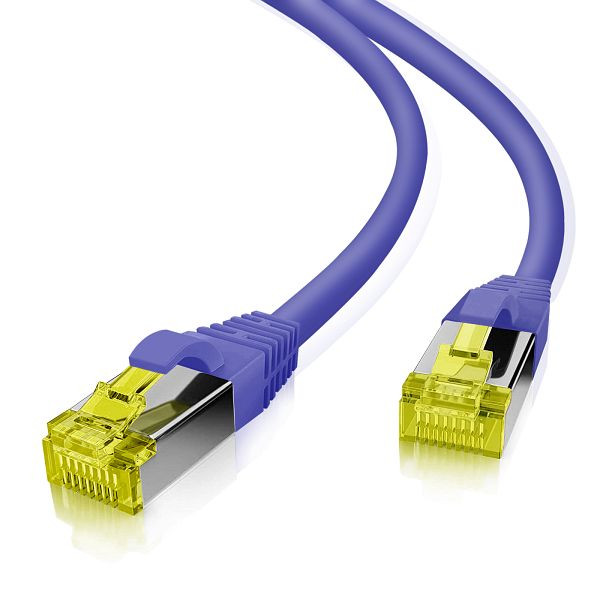 Helos Patchkabel S/FTP Cat 6a lila 0,5m, 191045