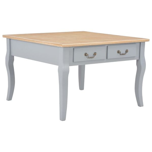 vidaXL Couchtisch Grau 80 x 80 x 50 cm Holz, 280062, 8719883559100