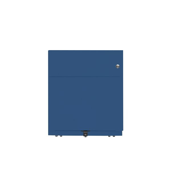 Bisley Rollcontainer Note™, 2 Schubladen, Tiefe 775 mm, Griffleiste, 639 oxfordblau, NWA79M7BF639