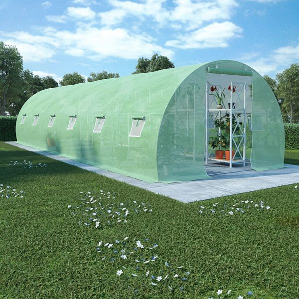 vidaXL Gewächshaus 27m² 900x300x200 cm, 45537