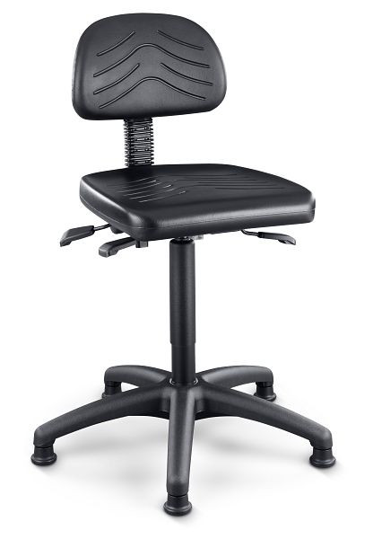 bott Industriestuhl mit Bodengleitern Sitz: BxTxH: 440 x 410 x 440-620 mm, schwarz, 88601059.90V