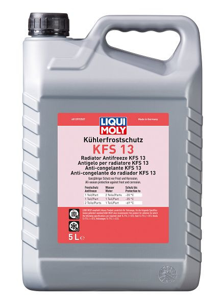 LIQUI MOLY Kühlerfrostschutz KFS 13, Kanister Kunststoff, VE: 5 Liter, 21140