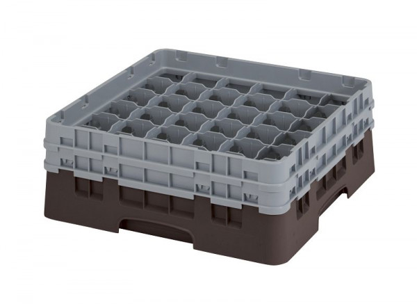Cambro Spülkorb mit 36 Fächer Camrack® 13,3 cm Braun, 36S434167