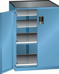 LISTA Schubladenschrank 36x36E (BxTxH) 717x753x1020mm CODE Lock, Lichtblau, 2 Auszugböden, 2 Verstellböden, Tragkraft Auszugböden: 75 kg, 78.220.010.C