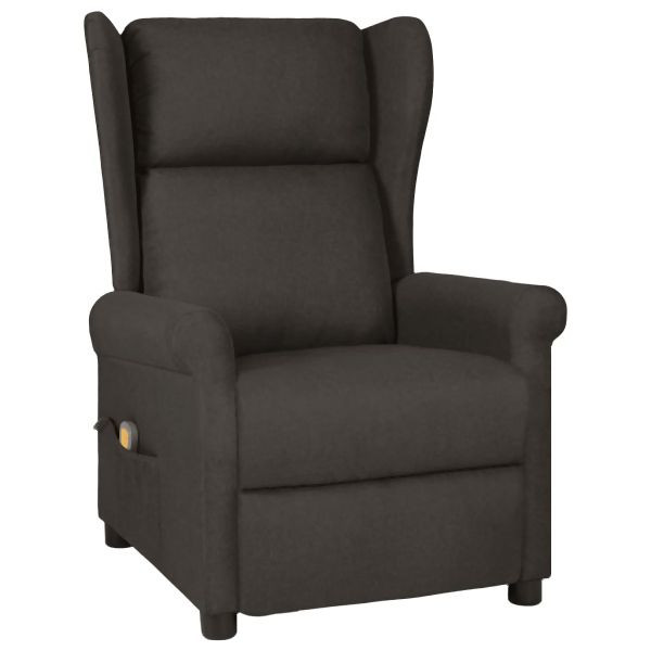 vidaXL Massagesessel Taupe Stoff, bequem, Zurücklehnen, 348524