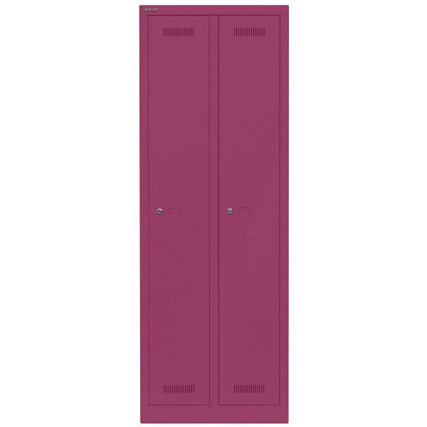Bisley Garderobenschrank Monobloc™, 2 Abteile je 1 Fach, 621 beere, ML06D1621