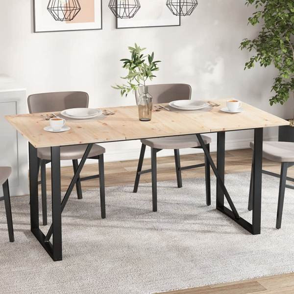 vidaXL Tischplatten 3 Stück 80x53x1,7 cm Rechteckig Massivholz Kiefer, 847420