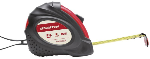 GEDORE red Rollbandmaß, Länge 5m Band-Breite 19mm Klasse II, 3301428