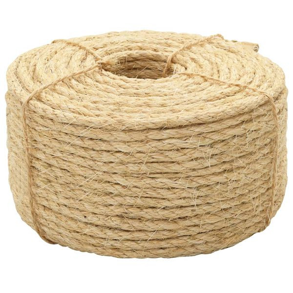 vidaXL Seil 100% Sisal 6 mm 100 m, 144791