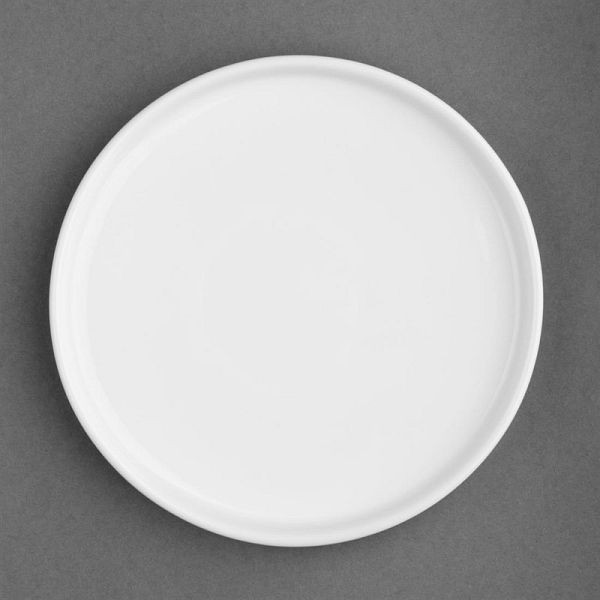 Olympia Whiteware flache runde Teller 210 mm (6 Stück), FW813