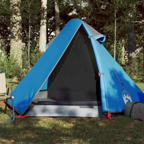 vidaXL Kuppel-Campingzelt 2 Personen Blau Wasserdicht, 94320
