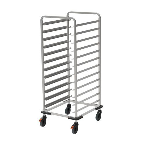 Rieber Regalwagen Tablett-RW 2/1 extrabreite Schienen - mit Stoßecken, 88041204
