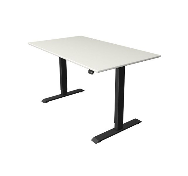 Kerkmann Sitz-/Stehtisch Move 1 anthrazit, B 1400 x T 800 mm, elektrisch höhenverstellbar von 740-1230 mm, Weiß, (Montage), 10182410-1