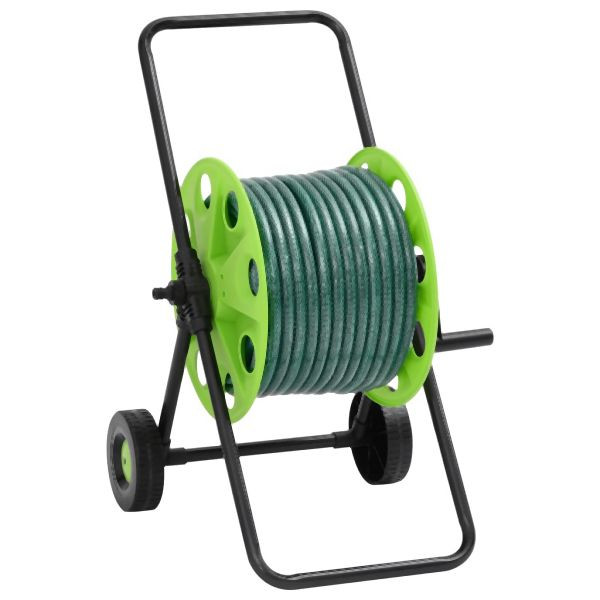 vidaXL Schlauchwagen mit 30 m Schlauch PVC Grün, 3281521