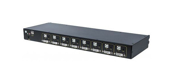 INTELLINET Modularer 8-Port KVM-Switch mit DVI-Schnittstelle, 507912
