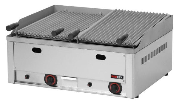 KBS Gas Lavasteingrill 2 Heizzonen 13 kW Auftischgerät, 10122402