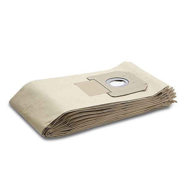 Kärcher Papierfiltertüten 2-lagig, VE: 5 Stück, NT 561, Staubklasse M geprüft, 6.904-208.0