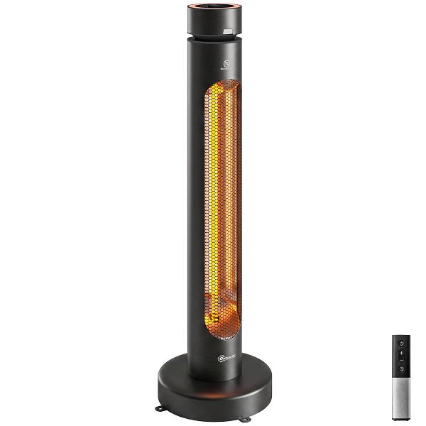 Outsunny Infrarot Heizstrahler / Terrassenheizstrahler, 2000 W, schwarz, 842-505V90BK