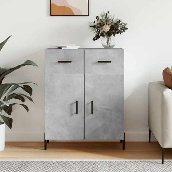 vidaXL Sideboard Betongrau 69,5x34x90 cm Holzwerkstoff, 827992