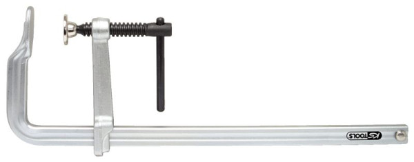 KS Tools Ganzstahl-Schraubzwinge mit Knebel, 120x400mm, 145.0320