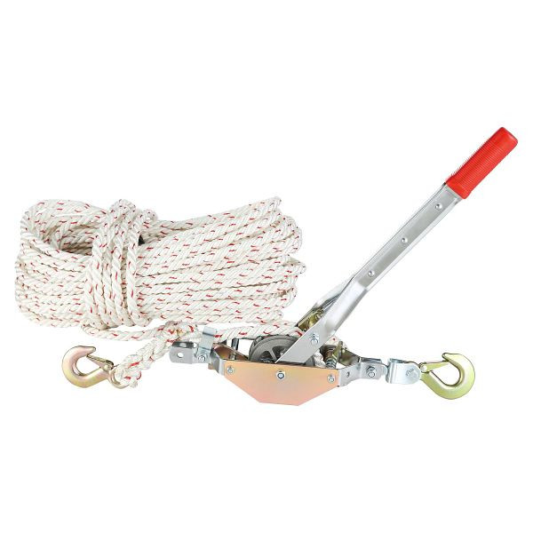 VEVOR Seilzieher, 3/4 Tonnen (1.653 lbs) Zugkapazität, mit 100 Fuß Seil mit 0,6 Zoll Durchmesser, 2 Haken, mitgelieferter Winde, DLSJXQ34T100P5QJIV0