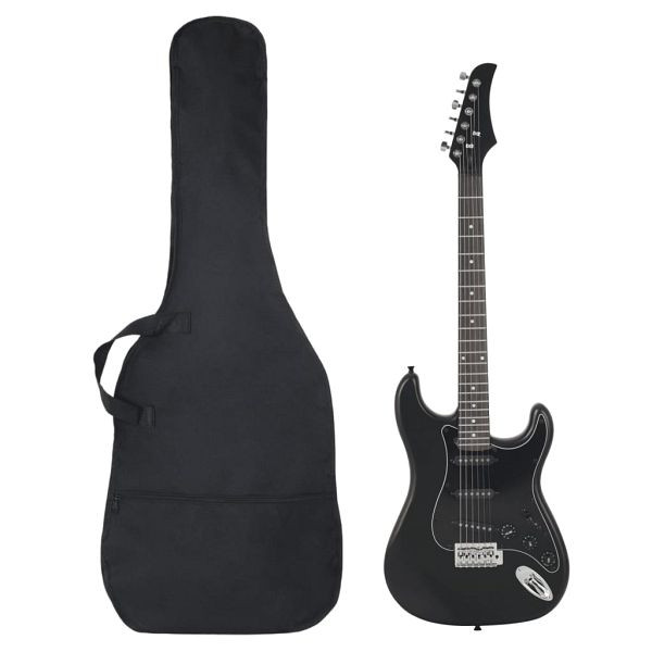 vidaXL E-Gitarre für Anfänger mit Tasche Schwarz 4/4 39", 70193