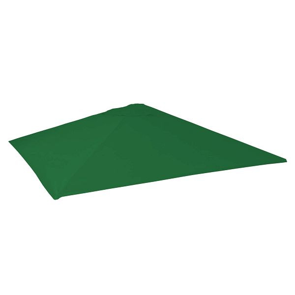 Mendler Ersatz-Bezug für Gastronomie Sonnenschirm HWC-D20, Sonnenschirmbezug Ersatzbezug, 5x5m (Ø7,2m) Polyester, dunkelgrün, 65156