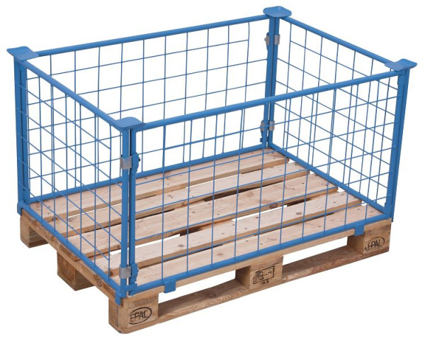 VARIOfit Palettenaufsatz Typ 62, Innenmaße: 1.160 x 960 mm, RAL 5012 lichtblau, Nutzhöhe: 405 mm, pa-100.015