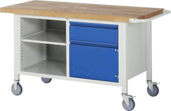 RAU Fahrbare Werkbank 8461I2, B1500xT700xH880mm, 1xSchublade-TA, 1xTür, 05-8461I2-157R4S.11