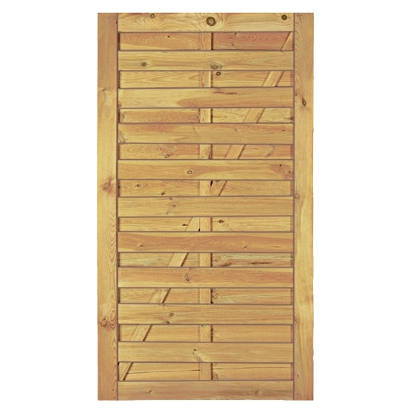 T&J Maxi-Massiv-Tor 100 x 180 cm, Rahmen 45/90 mm, ohne Beschlag, kdi grün, Lamellen geriffelt & geschraubt, 11040