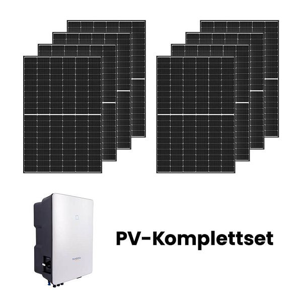 HOME DELUXE Photovoltaikanlage SUNIQ Solarpaneele + Wechselrichter, 3000 W, 73164