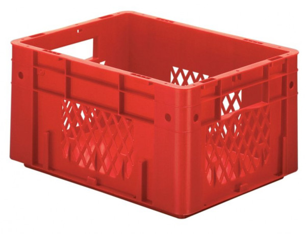 LA-KA-PE VTK 400/210-1, Euro-Schwerlast-Behälter, grün, Wände durchbrochen, Boden geschlossen, VE: 4 Stück, 17421 02 13