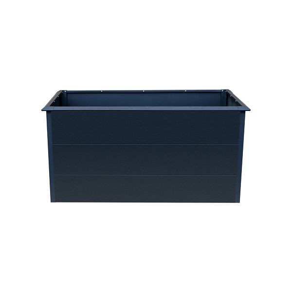 T&J EVA Metall-Hochbeet ANTHRAZIT, 150 x 75 x 77 cm, Stahl verz. pulverbesch., mit Schneckenschutzkante, 21817