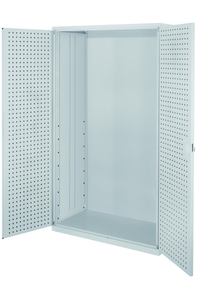 Kappes Großraum Schrank Leergehäuse RAL 7035, Türinnenseite RasterPlan Lochplatte, 1780.00.3013