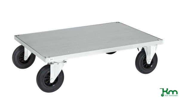 Kongamek Plattformwagen, 2 Räder mit Bremsen, 1000 x 700 x 260 mm, KM630-2B